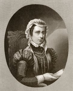 Margit, Párma hercegnője, „II. Fülöp uralkodásának története” című könyvéből, 1855-ben alkotó: English School