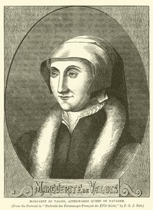 Valois Margit, utána Navarra királynője (metszet) alkotó: English School