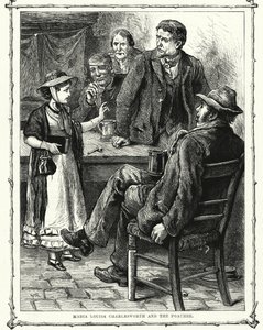 Maria Louisa Charlesworth és az orvvadász (metszet) alkotó: English School
