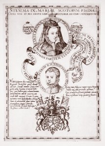 Mária skót királynő és fia, Jakab király alkotó: English School