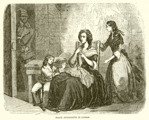 Marie Antoinette a börtönben alkotó: English School
