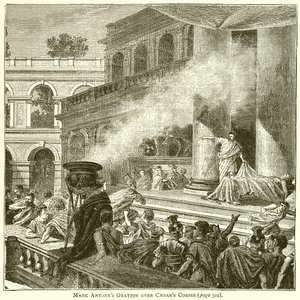 Mark Antonius beszéde Caesar holtteste felett alkotó: English School