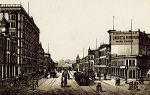 Market Street (litho) alkotó: English School