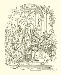 IV. Henrik és Mary de Medicis házassága alkotó: English School