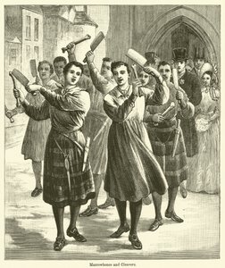Velőcsontok és Cleavers (metszet) alkotó: English School