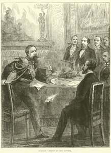 Leboeuf marsall a Tanácsban, 1870 alkotó: English School