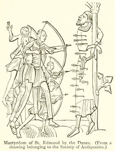 Szent Edmund mártíromsága a dánok által alkotó: English School