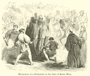 Egy protestáns mártíromsága Mária királyné idejében alkotó: English School