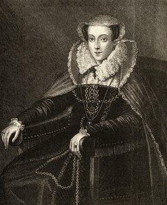 Mária skót királynő (1542-87) (metszet) alkotó: English School