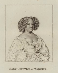 Mary Rich, Warwick grófnője (metszet) alkotó: English School