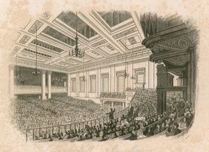 májusi találkozó az Exeter Hallban, Strandben, Londonban alkotó: English School
