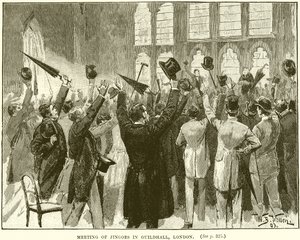 Jingók találkozója a londoni Guildhallban alkotó: English School