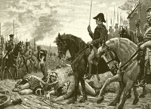 Wellington és Blucher találkozása a waterlooi csata után