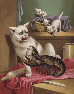 Meg és a homár (chromolitho) alkotó: English School