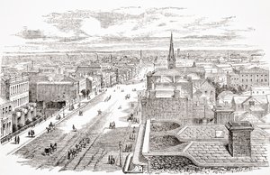 Melbourne, Ausztrália, Thomas Milner tiszteletes The Gallery of Geography című könyvéből, 1880 körül megjelent alkotó: English School