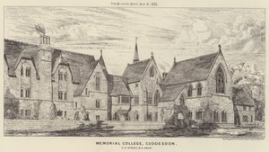 Memorial College, Cuddesdon (metszet) alkotó: English School