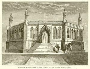 Cawnpore-i emlékmű az indiai lázadás áldozatainak, 1857 alkotó: English School