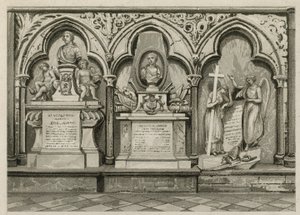 Emlékművek és szobrok a londoni Westminster Abbeyben alkotó: English School