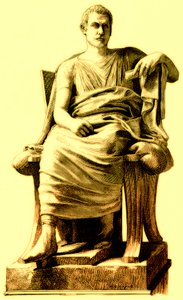 Menander, illusztráció: Victor Duruy Róma története című könyvéből, 1884-ben (digitálisan javított kép) alkotó: English School