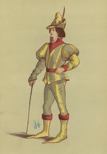 IV. Edward uralkodásának férfi viselete alkotó: English School
