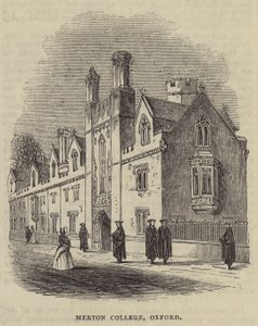 Merton College, Oxford (metszet) alkotó: English School