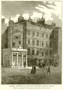 Originale Auktionsräume von Messrs, Christie und Manson