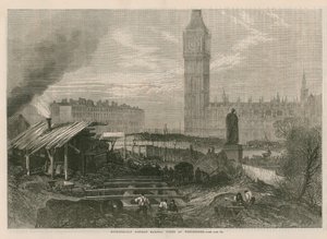 A Metropolitan District Railway a Westminsterben dolgozik alkotó: English School