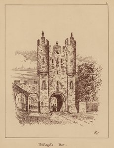 Micklegate bár (litográfia) alkotó: English School