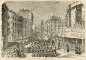 Katonai felvonulás a strandon alkotó: English School