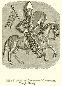 Milo FitzWalter, Gloucester kormányzója. Temp. Henrik I alkotó: English School