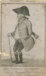 Theodora De Verdion kisasszony, nyelvtanár és könyvkereskedő alkotó: English School