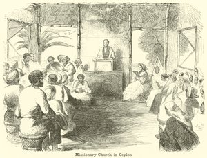 Missziós templom Ceylonban alkotó: English School