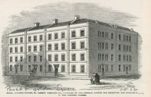 Model Lodging Houses, St James Westminster alkotó: English School