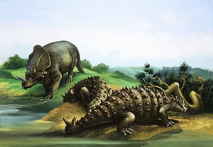 Monoclonius és Scolosaurus alkotó: English School