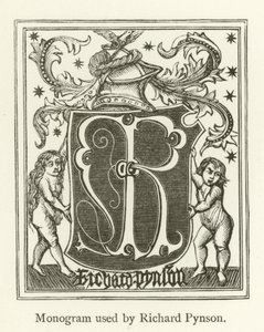 Richard Pynson által használt monogram alkotó: English School
