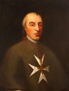 Vincenzo Labini monsignor, máltai püspök, 1798 alkotó: English School