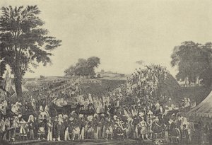Montem szertartás a Salt Hillben, 1838 (mélynyomás) alkotó: English School