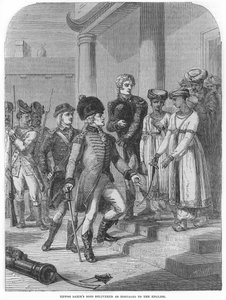 Emlékművet állítottak a szenvedők emlékére a Fekete lyukban, Kalkutta (metszet) alkotó: English School