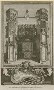 V. Henrik király emlékműve alkotó: English School