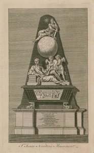 Sir Isaac Newton emlékműve a Westminster-apátságban alkotó: English School