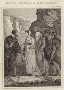 Mózes találkozik a családjával alkotó: English School