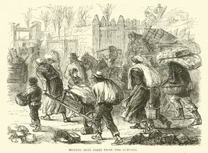 Beköltözés Párizsba a külvárosból, 1870 decemberében alkotó: English School