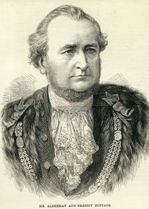 Mr Alderman és Sheriff Nottage a The Illustrated London News-tól, 1877. november 10. alkotó: English School