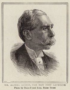 Alfred Austin úr, az új költő (metszet) alkotó: English School