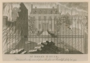 Mr. Beres House, csodálatos módon megmenekült a ratcliffe-i tűztől, 1794. július 23. alkotó: English School