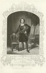 Charles Kean, mint Hamlet, Hamlet, III. felvonás, II. jelenet alkotó: English School