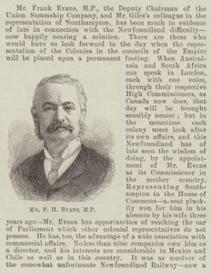 F H Evans úr, képviselő (metszet) alkotó: English School