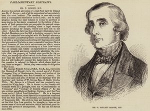G. Poulett Scrope képviselő (metszet) alkotó: English School