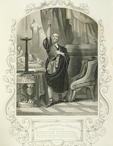 Mr. George Bennett mint Apemantus, I. felvonás 2. jelenete, William Shakespeare Athéni Timonjában (1564-1616) alkotó: English School