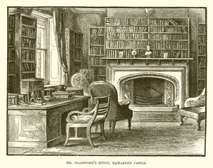 Mr. Gladstones Study, Hawarden kastély alkotó: English School